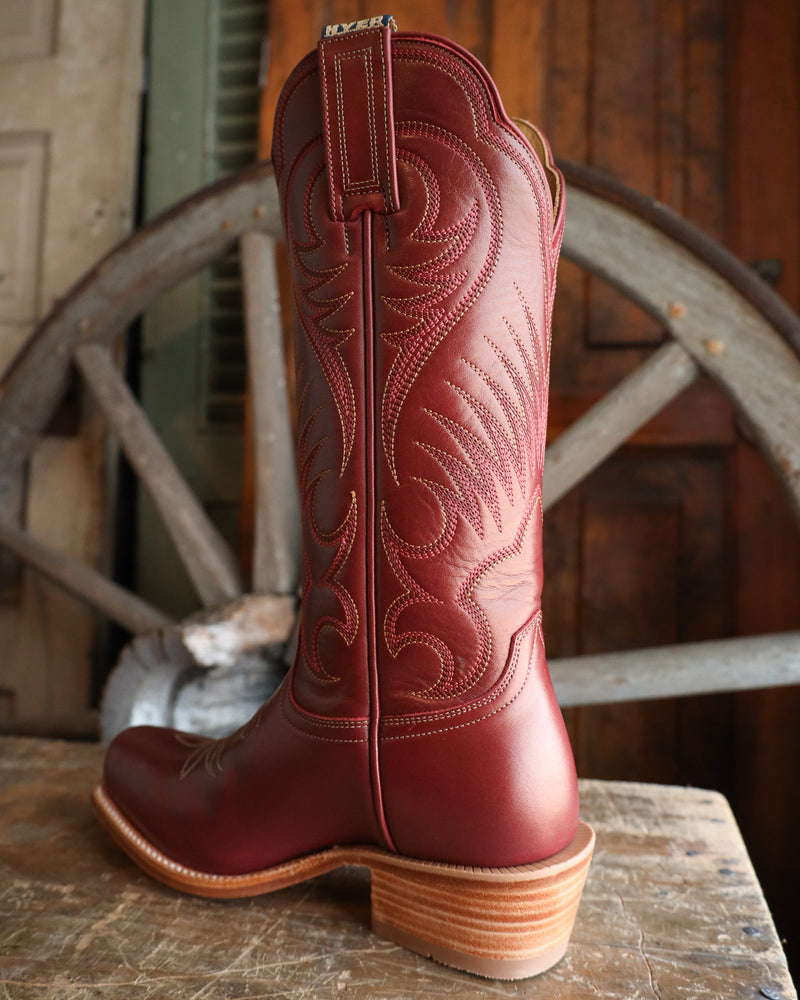 Hyer Women's Leawood 13" Boot- Dark Red