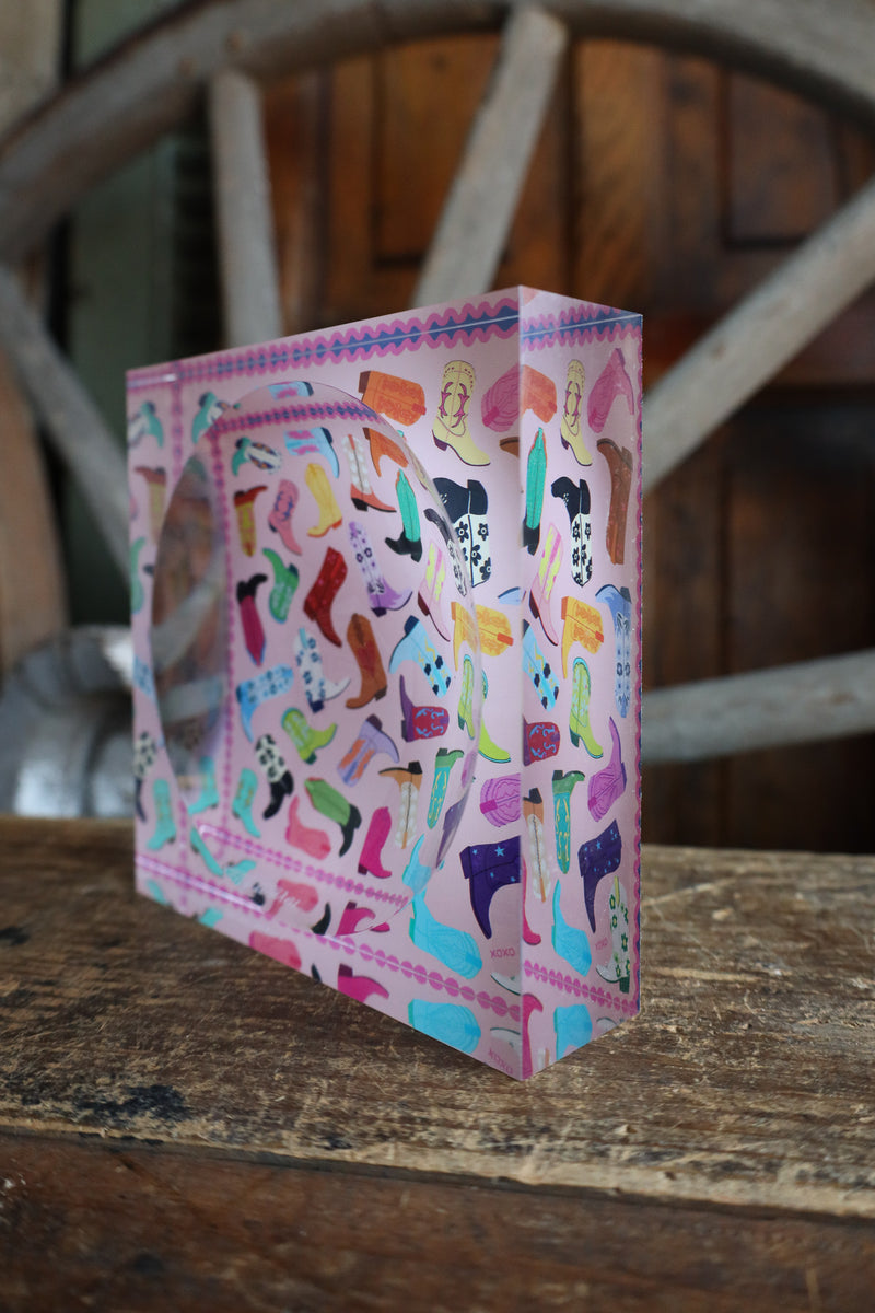 Nicolette Mayer Collection Cowboy Boot Love XOXO Acrylic Candy Catchall Dish