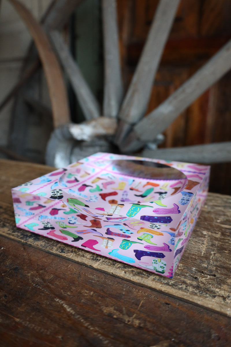 Nicolette Mayer Collection Cowboy Boot Love XOXO Acrylic Candy Catchall Dish