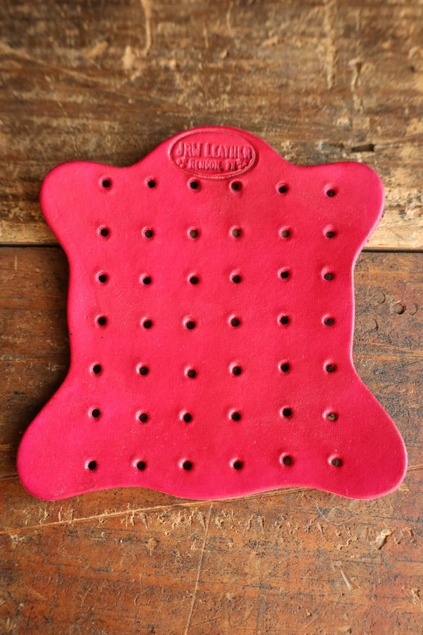 JRW Leather Earring Holder- Red