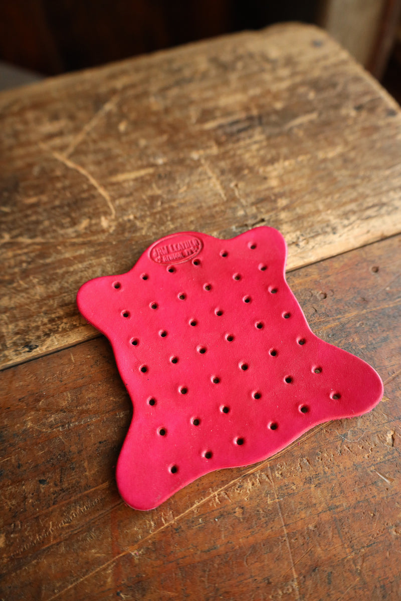 JRW Leather Earring Holder- Red