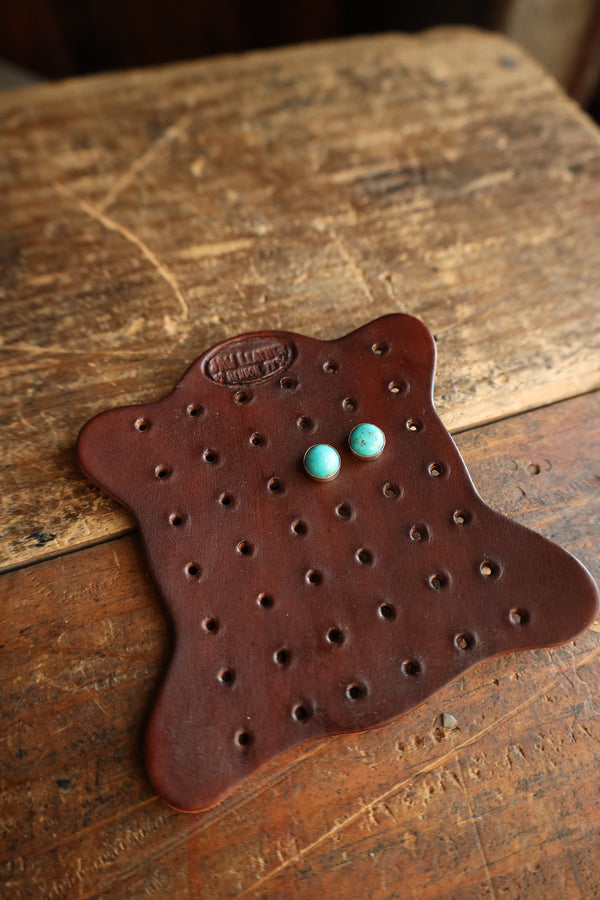 JRW Leather Earring Holder- Brown