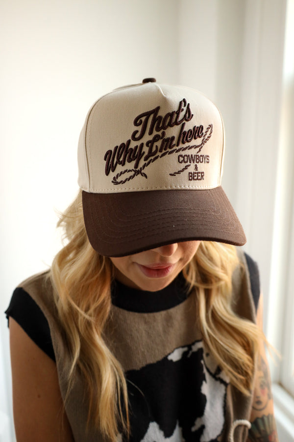 That's Why I'm Here Trucker Cap 