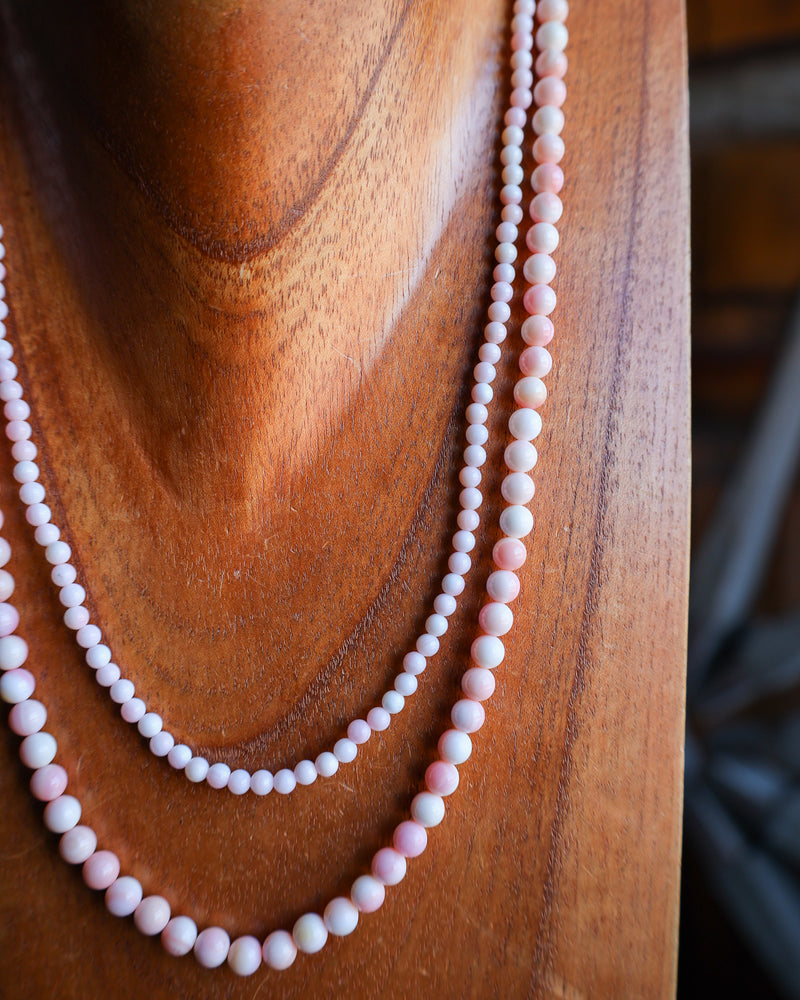 Pink Conch Beads 2-Strand Necklace