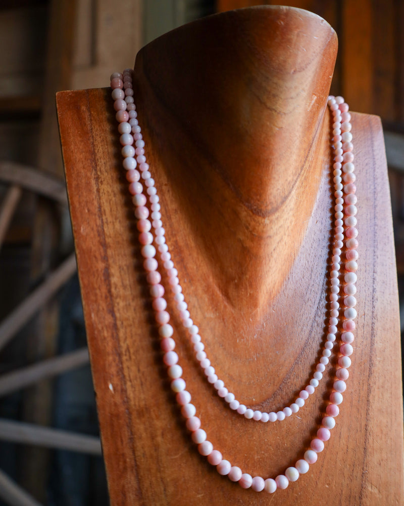 Pink Conch Beads 2-Strand Necklace