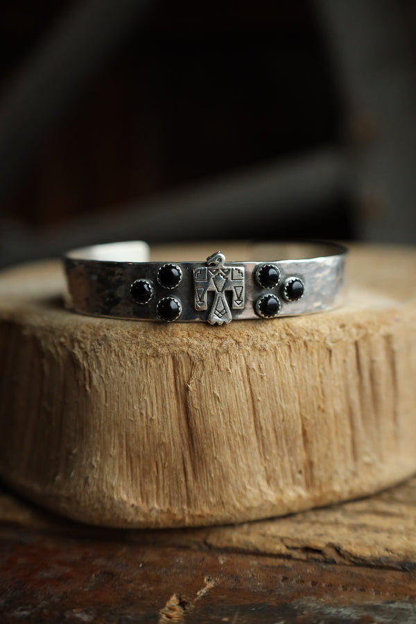 Richard Schmidt 6 Onyx Dots Cluster Thunderbird Cuff