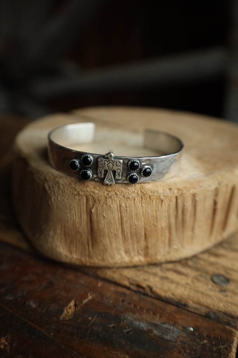 Richard Schmidt 6 Onyx Dots Cluster Thunderbird Cuff