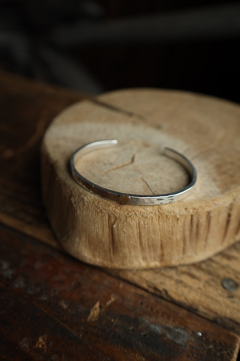 Richard Schmidt Gold Heart 4MM Cuff