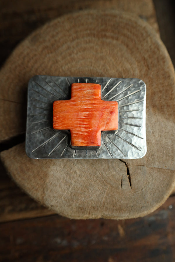 Richard Schmidt Spiny Oyster Cross Rays Buckle