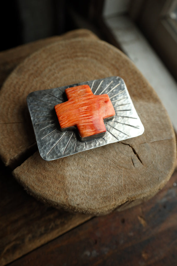 Richard Schmidt Spiny Oyster Cross Rays Buckle