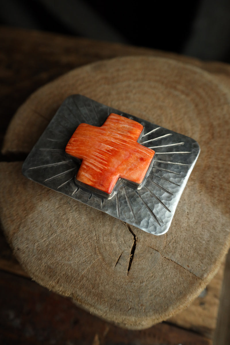 Richard Schmidt Spiny Oyster Cross Rays Buckle