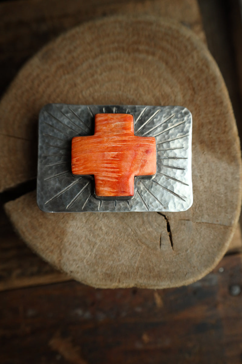 Richard Schmidt Spiny Oyster Cross Rays Buckle