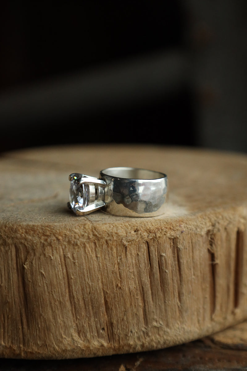 Richard Schmidt 11MM 12x10 CZ Silver Head Ring