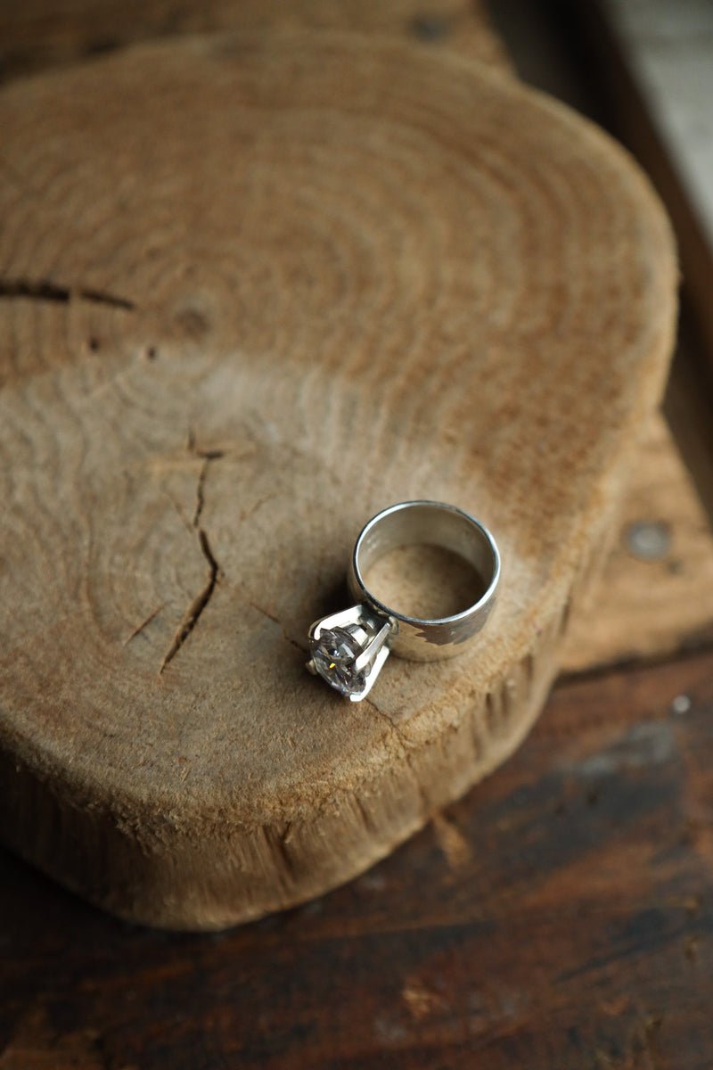 Richard Schmidt 11MM 12x10 CZ Silver Head Ring