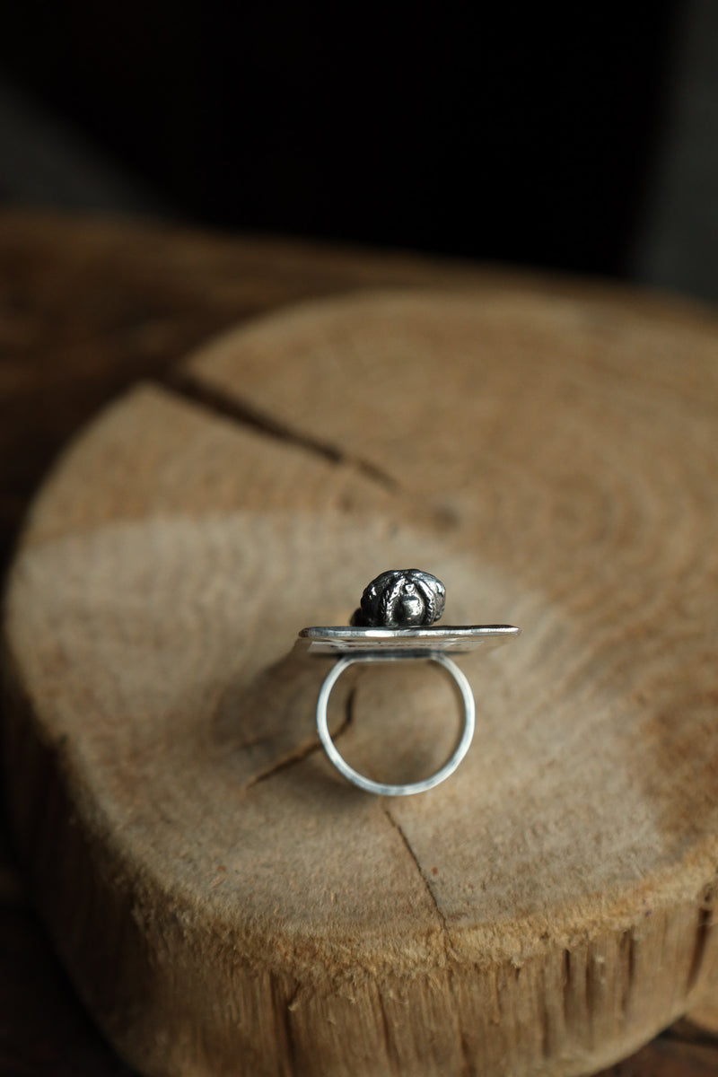 Richard Schmidt Day Of The Dead Lady Ring- Size 7.25