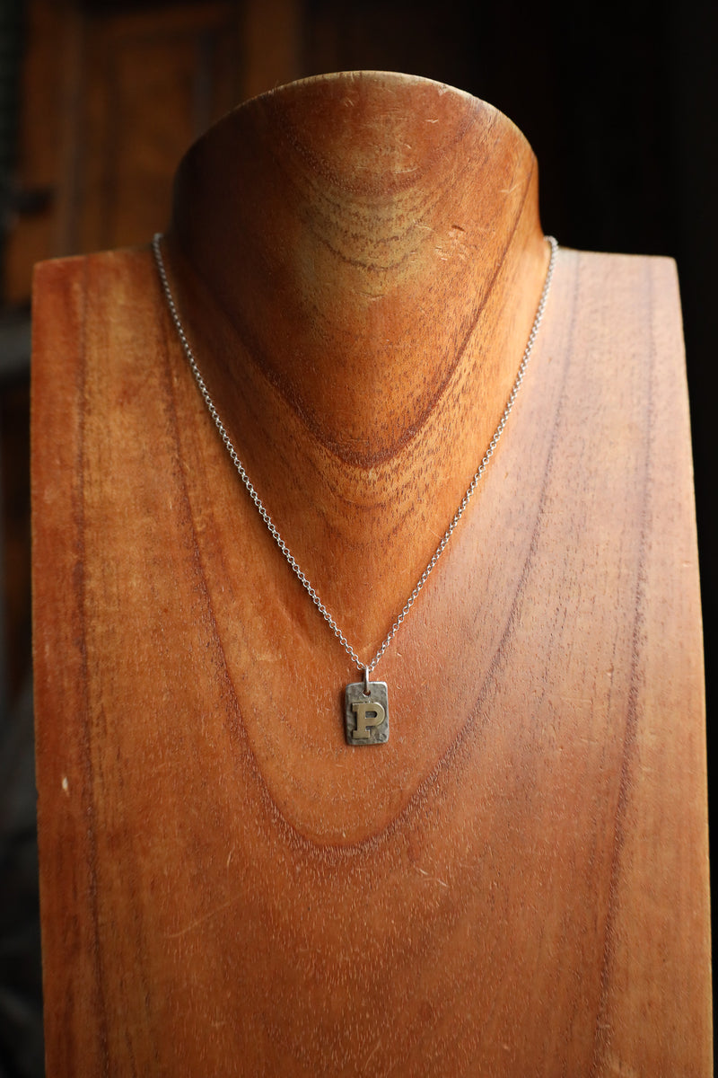 Richard Schmidt P Initial 16" Necklace