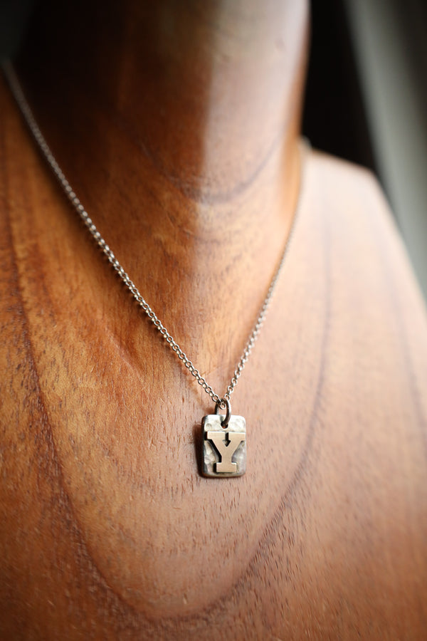 Richard Schmidt 16" Gold Y Initial Necklace