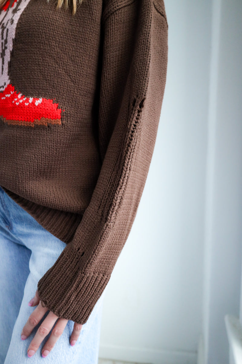 Eesome Western Boot Vintage Sweater