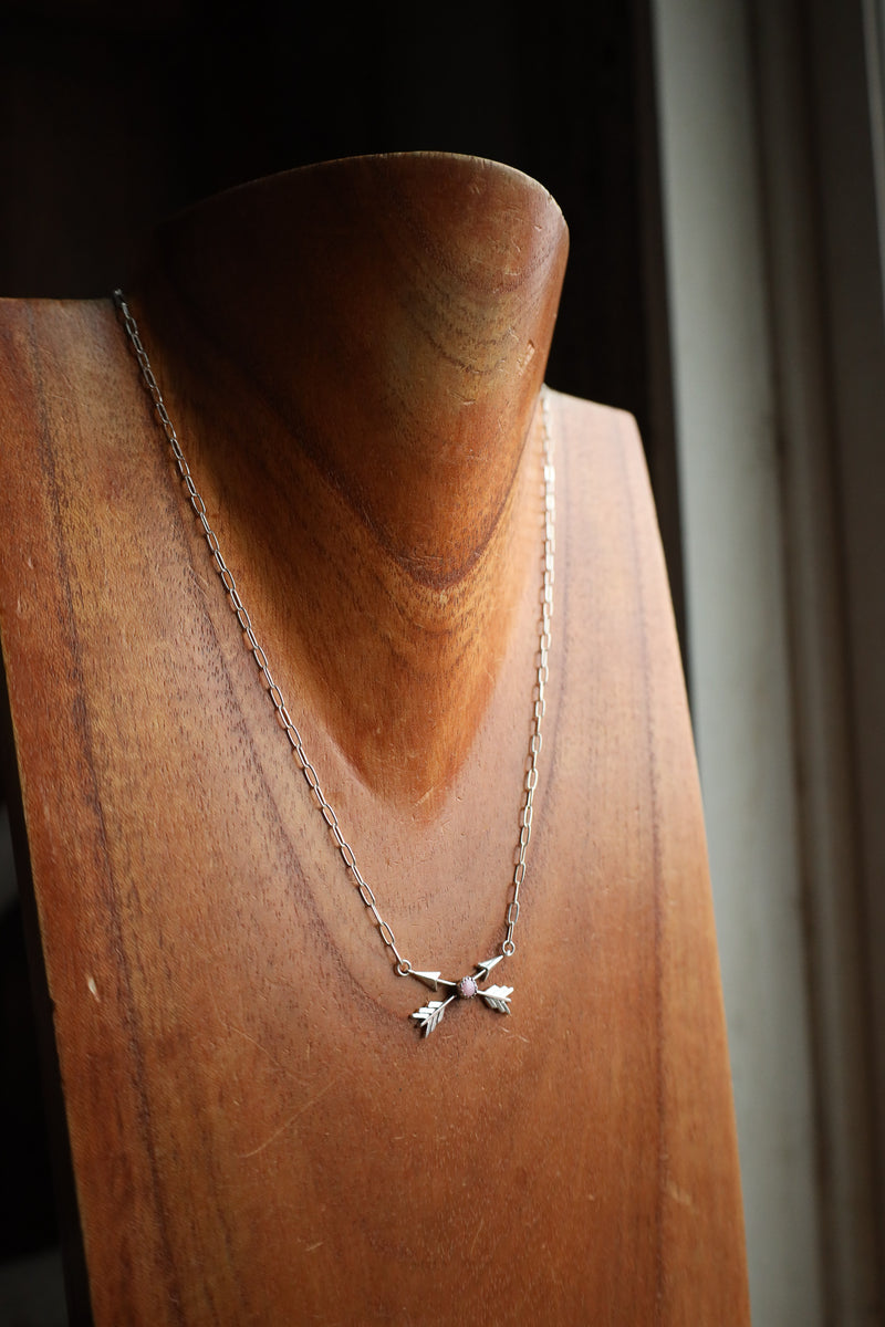 Richard Schmidt 18" Crossed Arrows Conch Necklace