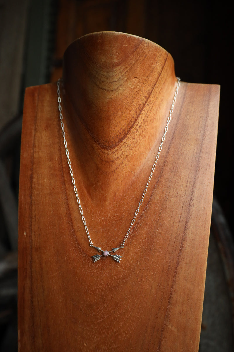 Richard Schmidt 18" Crossed Arrows Conch Necklace