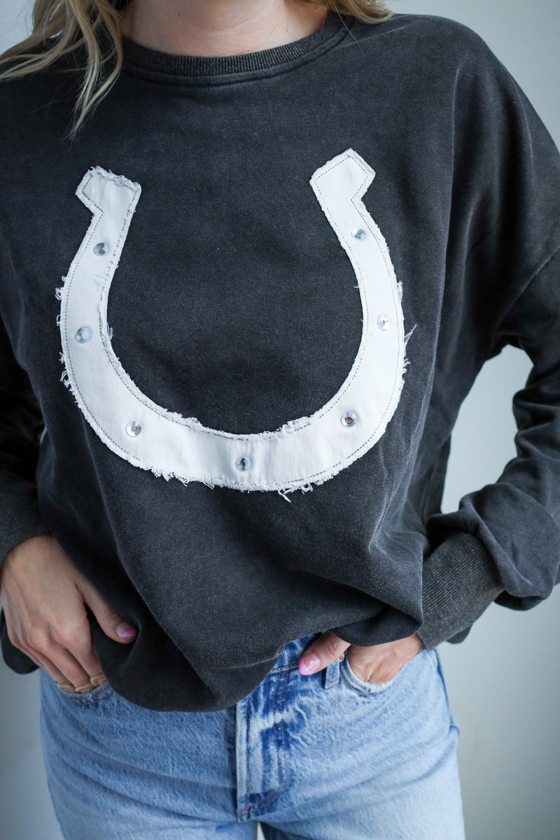 Eesome Snow Washed Horseshoe Top