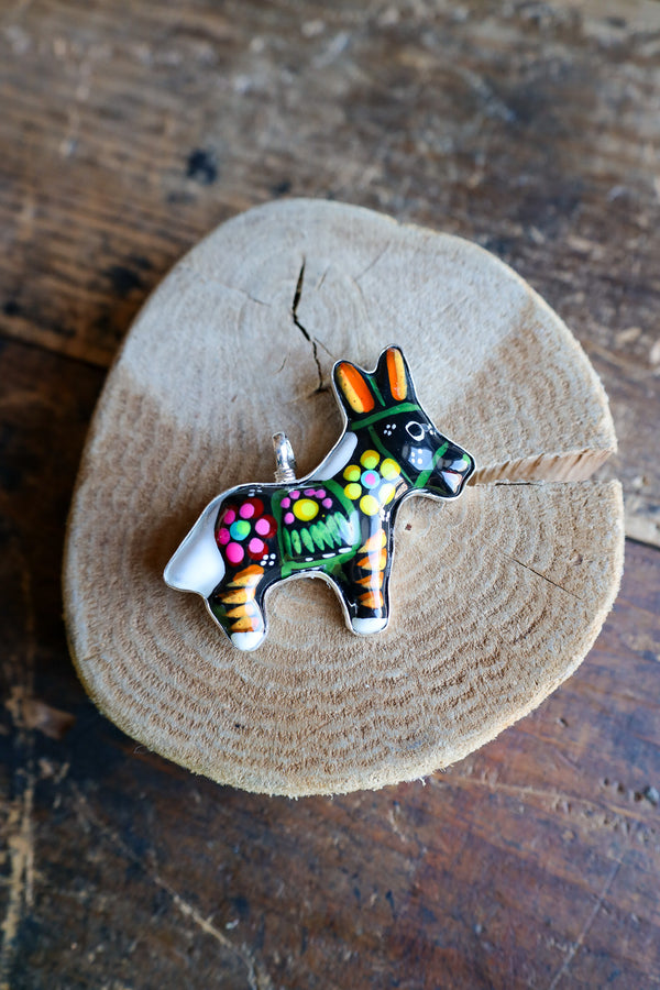 Coreen Cordova Donkey White Tail Pendant