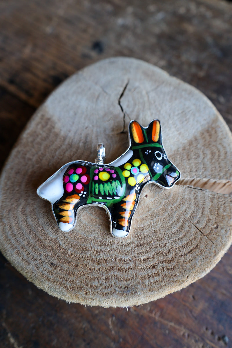 Coreen Cordova Donkey White Tail Pendant