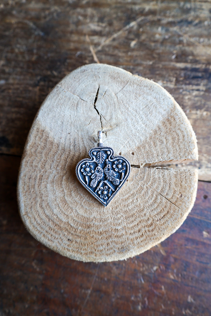 Coreen Cordova Silver Heart Pendant