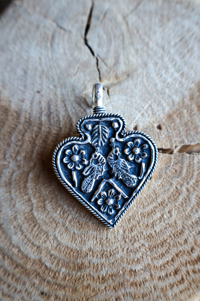 Coreen Cordova Silver Heart Pendant