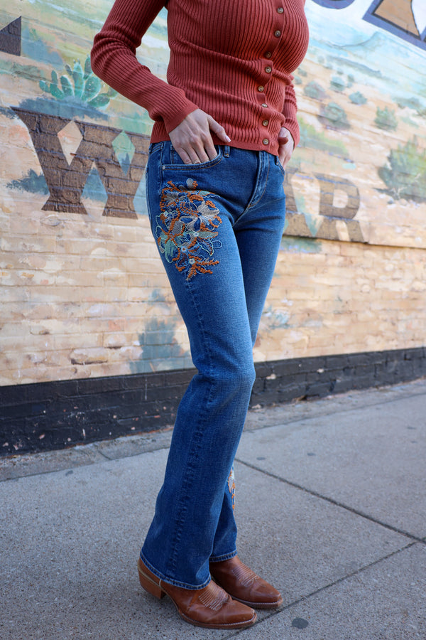 Driftwood Kelly 3D Floral Jean 