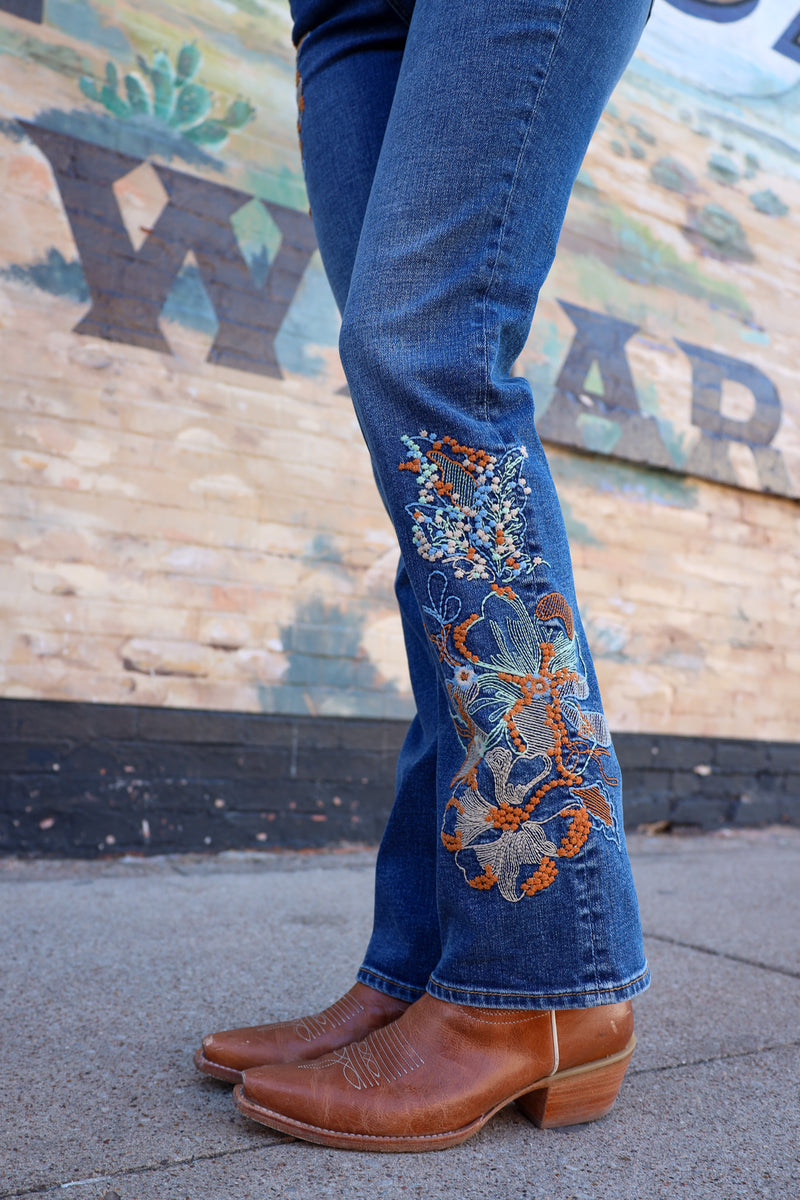 Driftwood Kelly 3D Floral Jean 