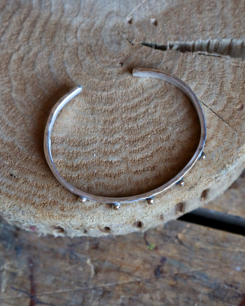 Richard Schmidt 5 Small Gold Bubble 4MM Cuff