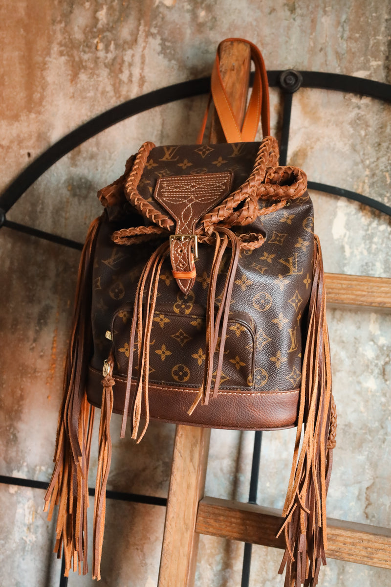 LEATHER AND VODKA MOUNTSOURIS MM BOOT STITCH BACKPACK Maverick Fine Western Wear