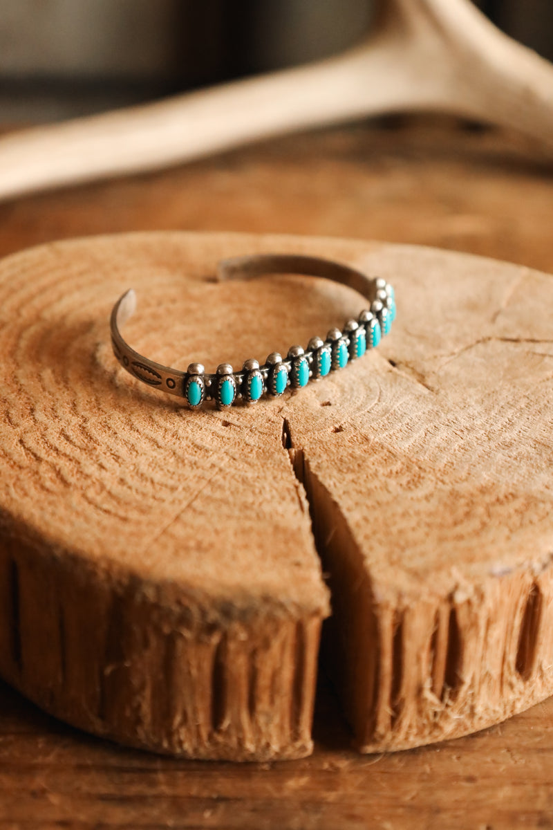 Turquoise Small Oval Framed Cuff 