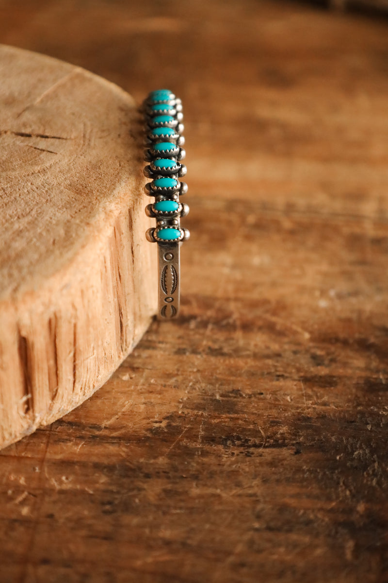 Turquoise Small Oval Framed Cuff 