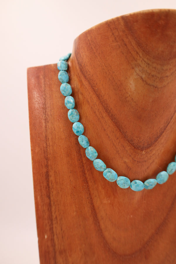 KORI GREEN FACETS TURQUOISE NECKLACE 