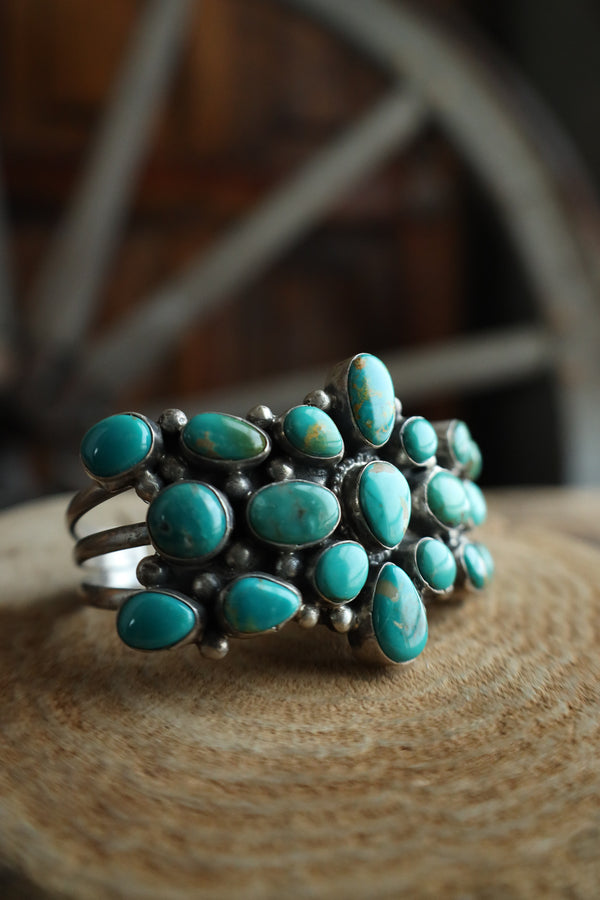 19 Turquoise Stone Cuff Bracelet