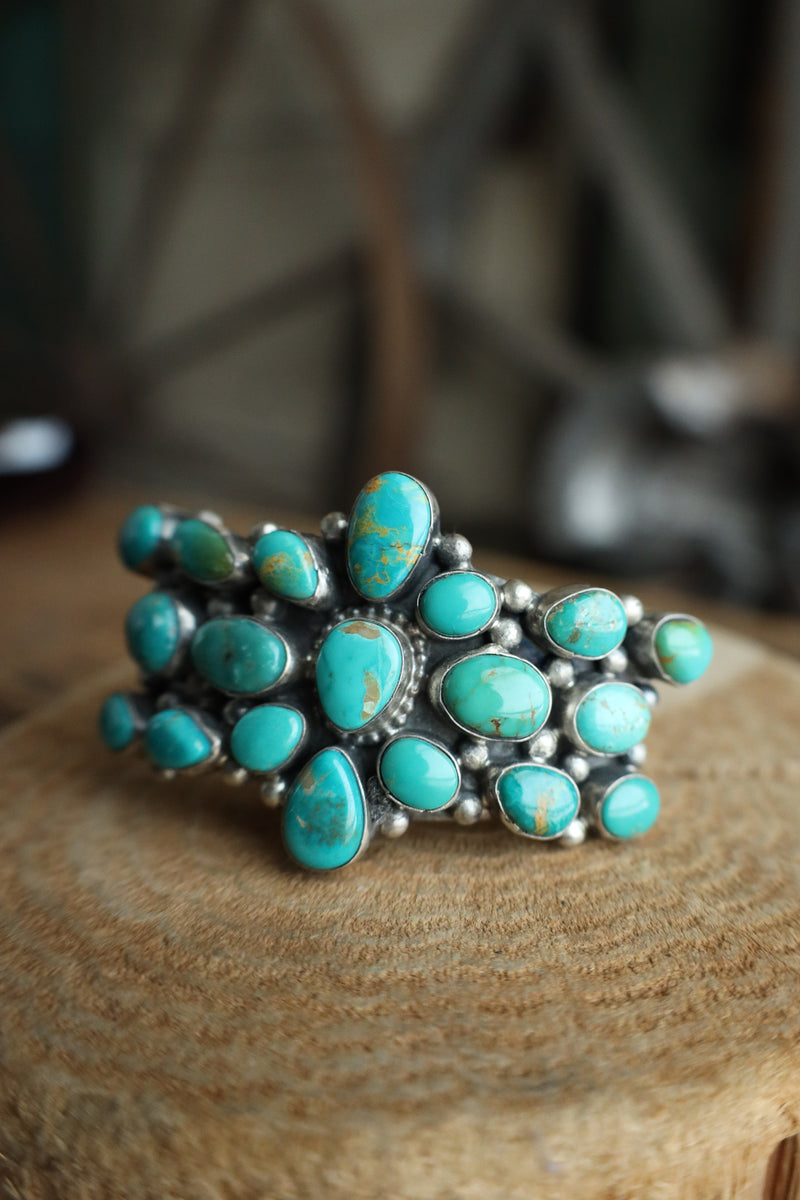 19 Turquoise Stone Cuff Bracelet