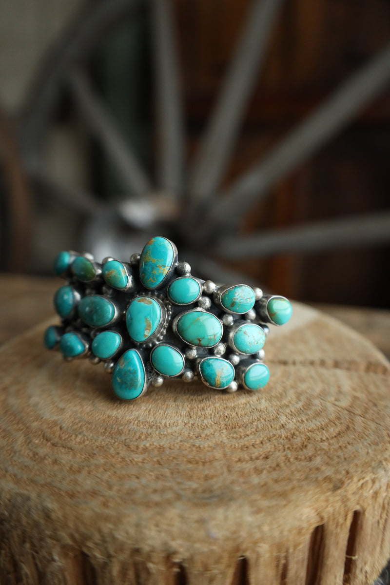 19 Turquoise Stone Cuff Bracelet