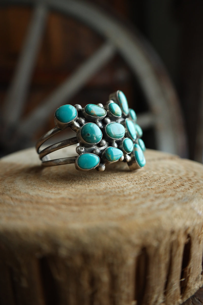 19 Turquoise Stone Cuff Bracelet