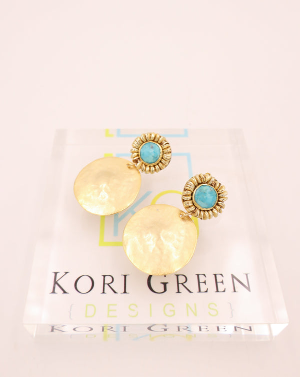 KORI GREEN Big Sis - Turquoise EARRING