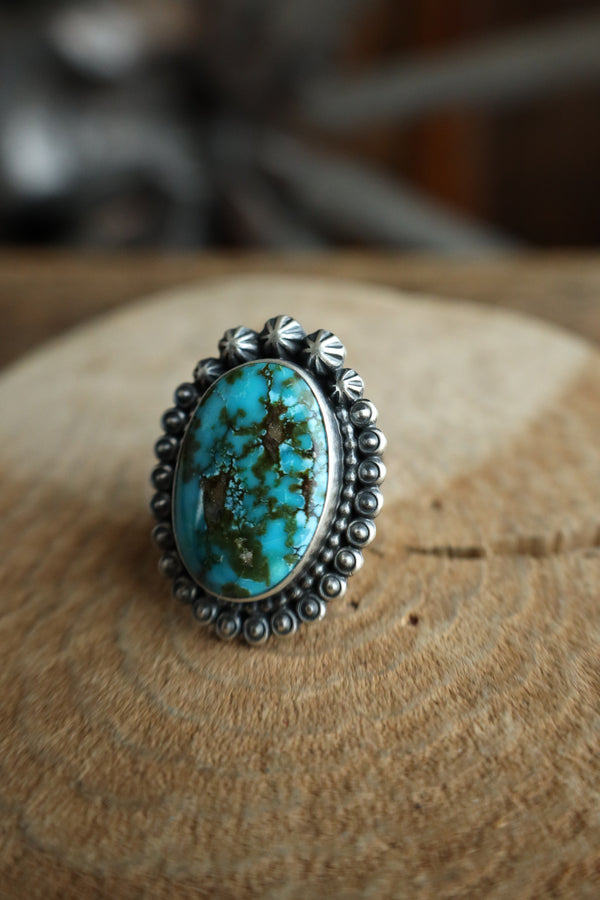 Dark Turquoise Ring- Size 9.5