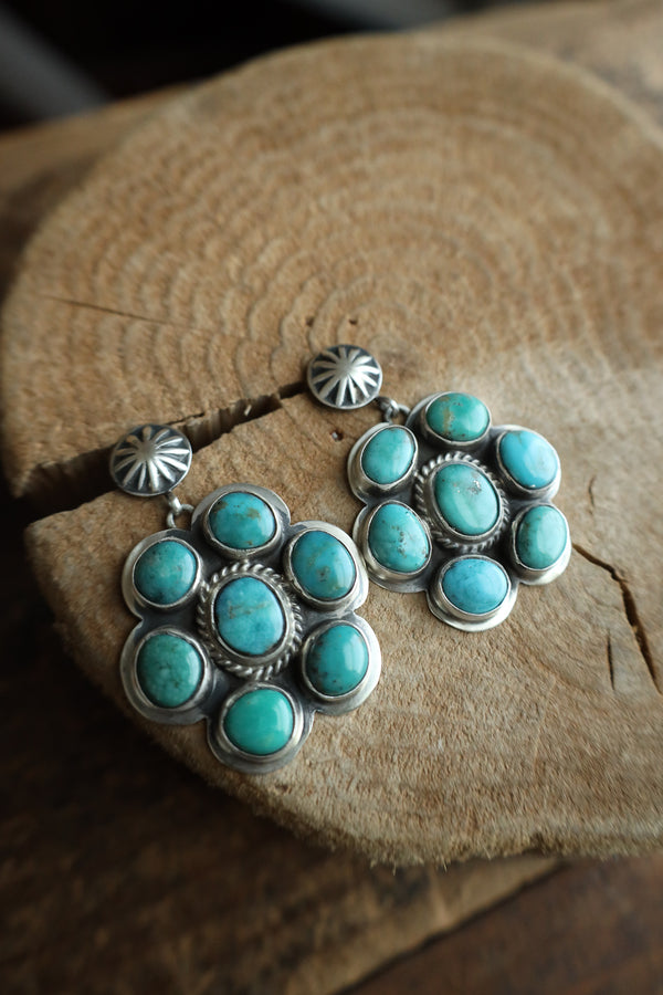 7 Turquoise Stone Post Earring