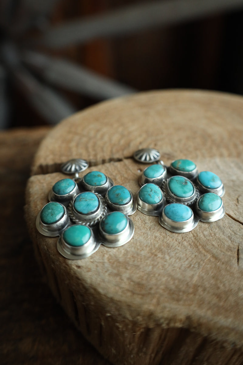7 Turquoise Stone Post Earring