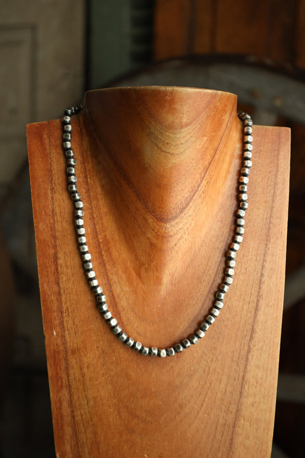 20" Square 5MM Navajo Pearl Necklace 