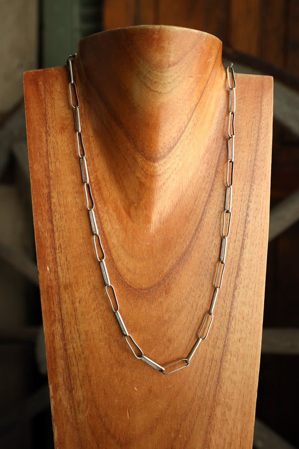 24" Sterling Silver Chain Slim Links Necklace