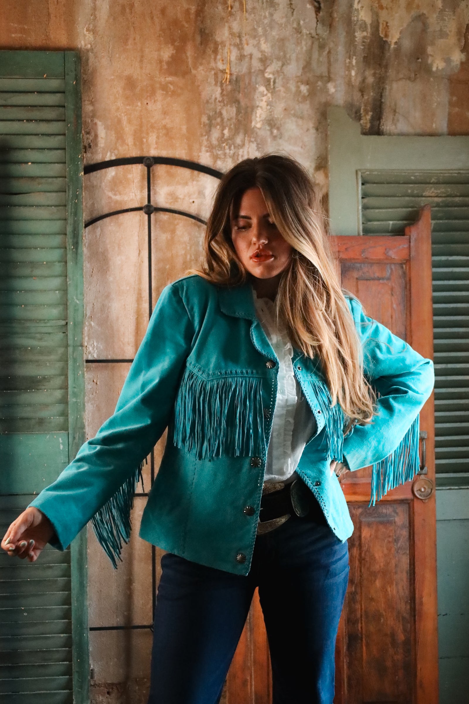 vaquera 18aw ネクタイ SCULLY FRINGE LACING TURQUOISE JACKET – Maverick Fine Western Wear