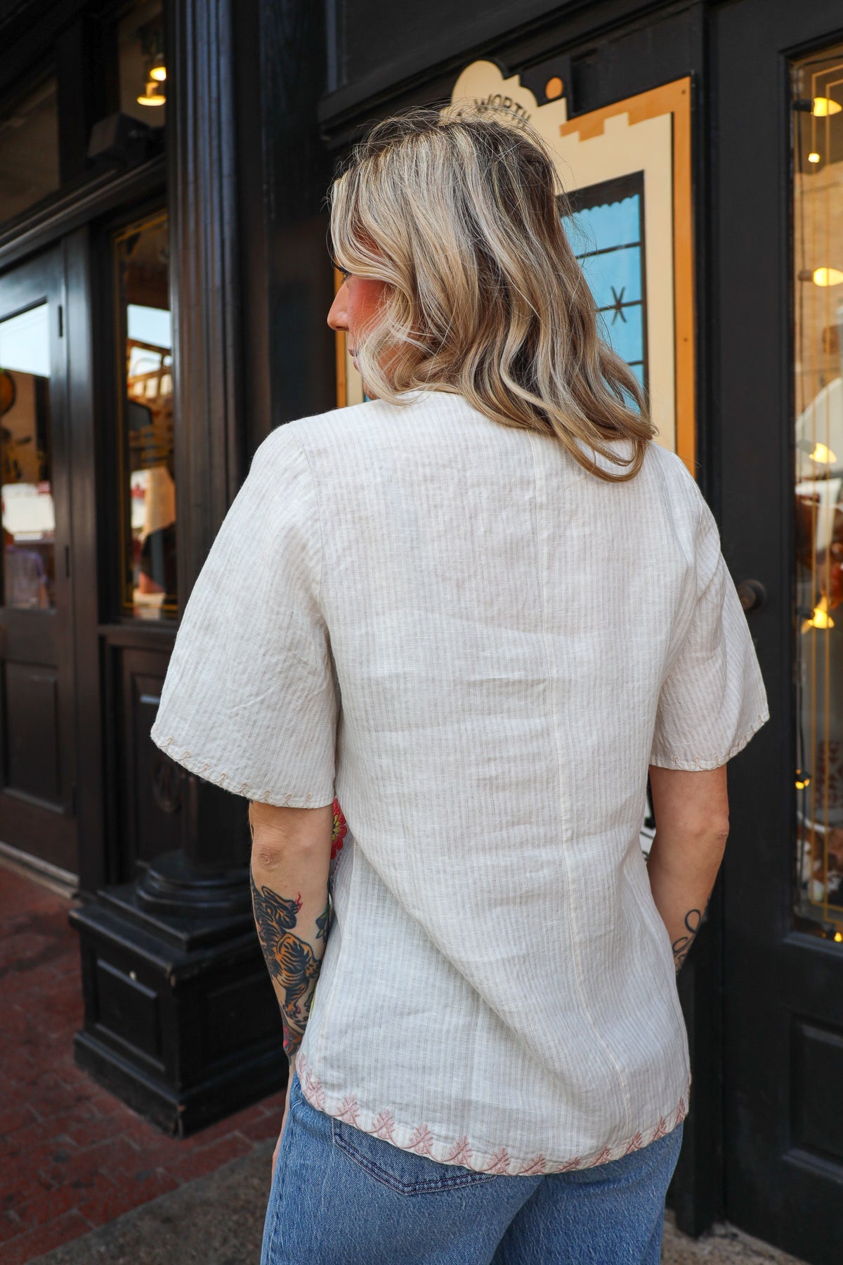 (取寄) ジョニー ワズ レディース ラッフル スリーブ ブラウザ - ジャネット Was -