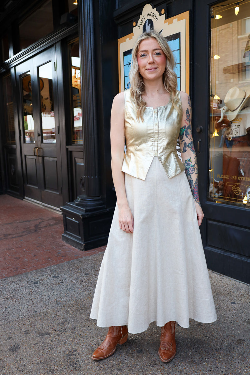 MADE IN STUDIO MARTEL MAXI DRESS