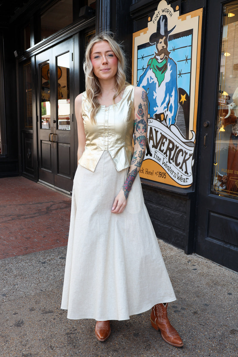 MADE IN STUDIO MARTEL MAXI DRESS